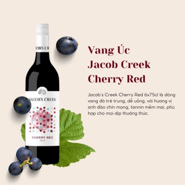 Rượu vang đỏ Úc Jacob Creek Cherry Red 6X75CL