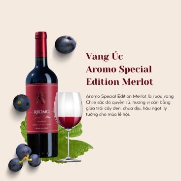 Rượu vang đỏ Úc Aromo Special Edition Merlot