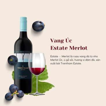 Rượu vang đỏ Úc Estate Merlot