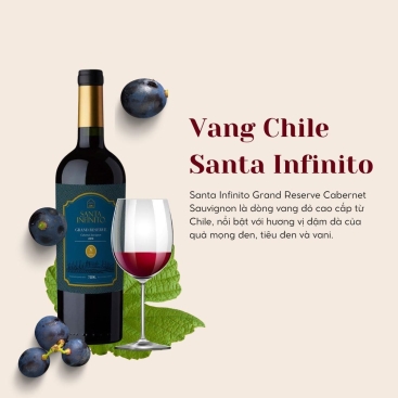 Rượu vang đỏ Chile Santa Infinito Grand Reserve Cabernet Sauvignon Viña Aromo