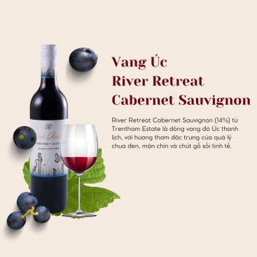 Rượu vang đỏ Úc River Retreat Cabernet Sauvignon (14%) Trentham Estate