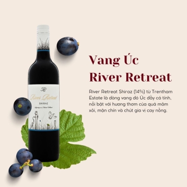 Rượu vang đỏ Úc River Retreat Shiraz (14%) Trentham Estate
