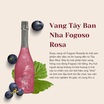 Nước ép trái cây lên men Fogoso Rosa (750ml) (Chai)