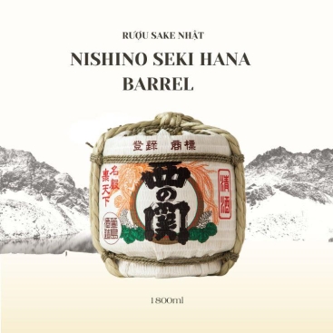 Rượu sake Nhật Nishino Seki Hana Barrel 1800ml