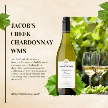 Rượu vang trắng Jacob's Creek Chardonnay WMS 6X75CL - Nam Úc 