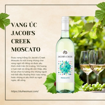 Rượu vang trắng Úc Jacob's Creek Moscato 6X75CL