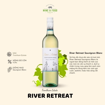 Rượu vang trắng River Retreat – Sauvignon Blanc (11.5%) 750ml (Úc)