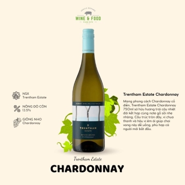 Rượu vang trắng Trentham Estate – Chardonnay (13.5%) 750ml (Úc)