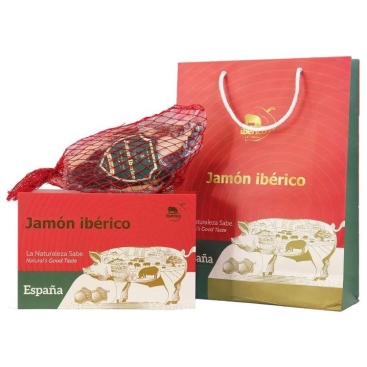 Túi quà đùi sau heo Iberico Cebo không xương 24 tháng