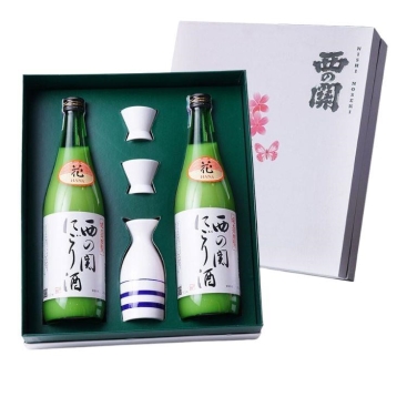 Hộp Quà Hoa Anh Đào Rượu Sake Nishino Seki Nigori 720ml