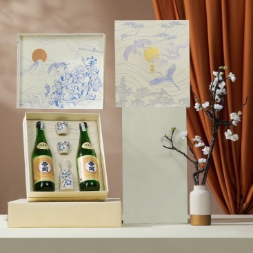 Hộp quà rượu sake Nishino Seki Junmai Vạn Phúc chính hãng