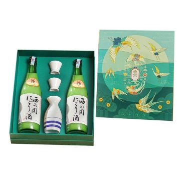 Hộp quà Tết rượu sake Nishino Seki Nigori Zake - hộp quà rượu sake Việt Nhật 