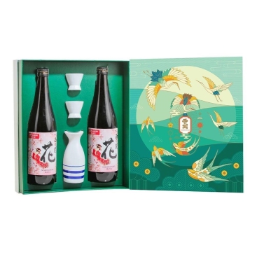 Hộp quà rượu Nhật Tết Nishino Seki Hana họa tiết Việt Nhật