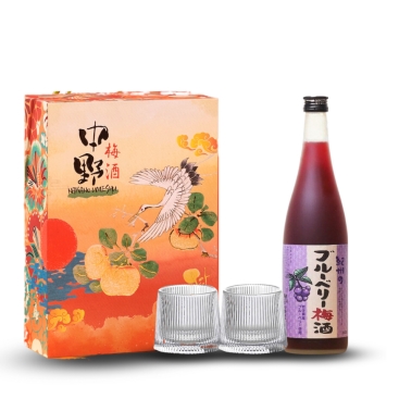 Hộp quà rượu mơ vị việt quất Kishu No Buruberi Umeshu 720ml