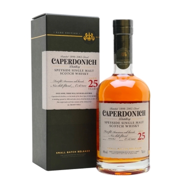 CAPERDONICH AGED 25 YEARS PEATED SPEYSIDE MSW 6X70CL 45.6%